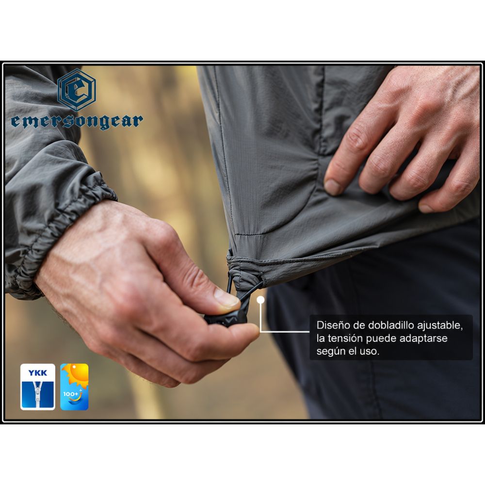 Chaqueta Ultraligera Blue Label EmersonGear UPF100+ Multicam (L)