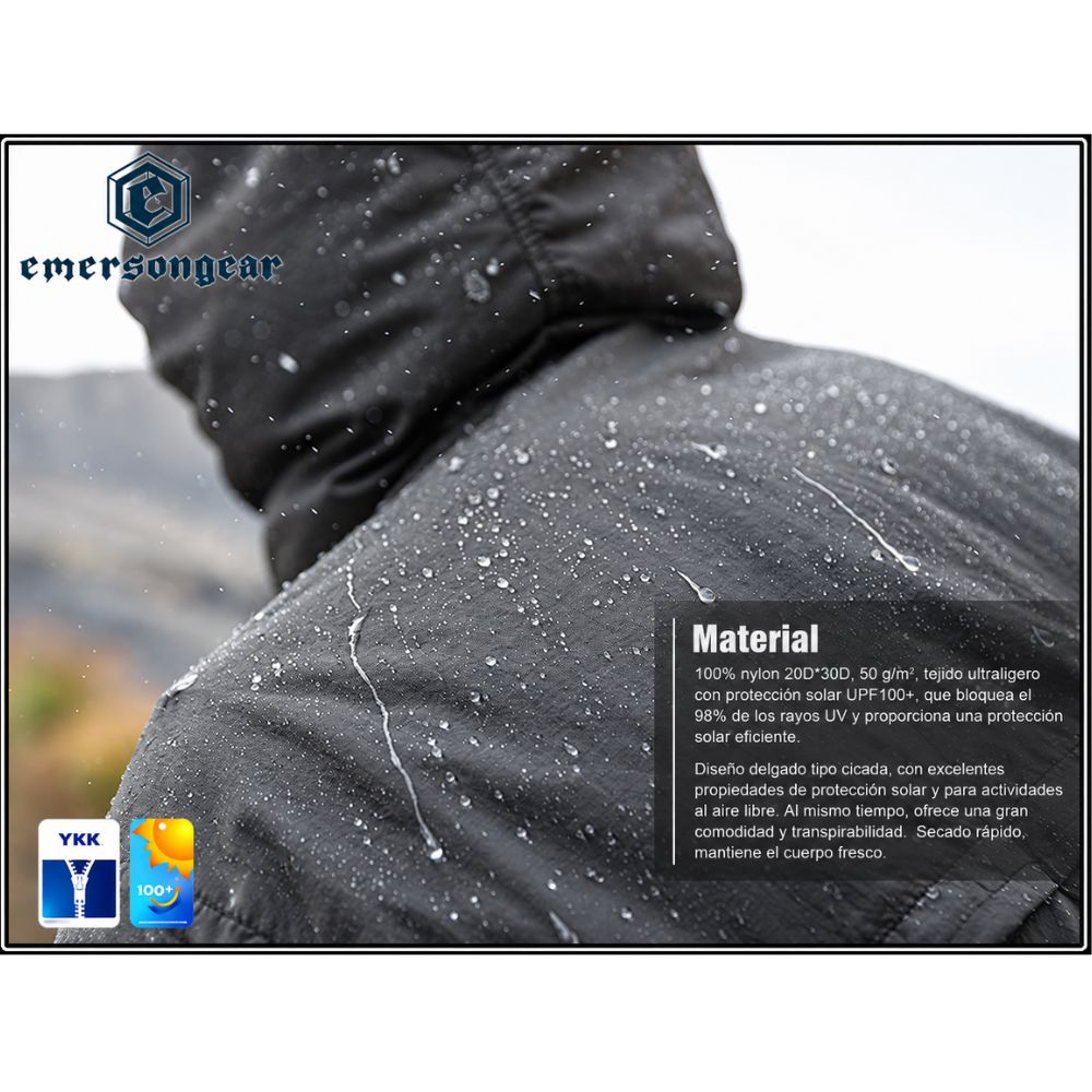 Chaqueta Ultraligera Blue Label EmersonGear UPF100+ Multicam (L)