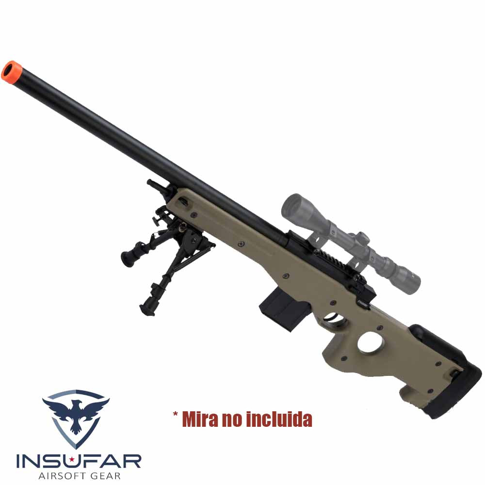 Replica Sniper CYMA L96 con cerrojo (versión: con bipode/color Tan)