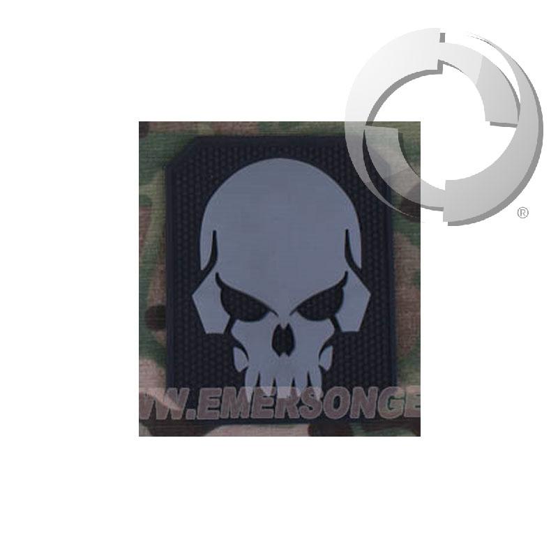 Parche Emerson PVC PirateSkull negro/gris