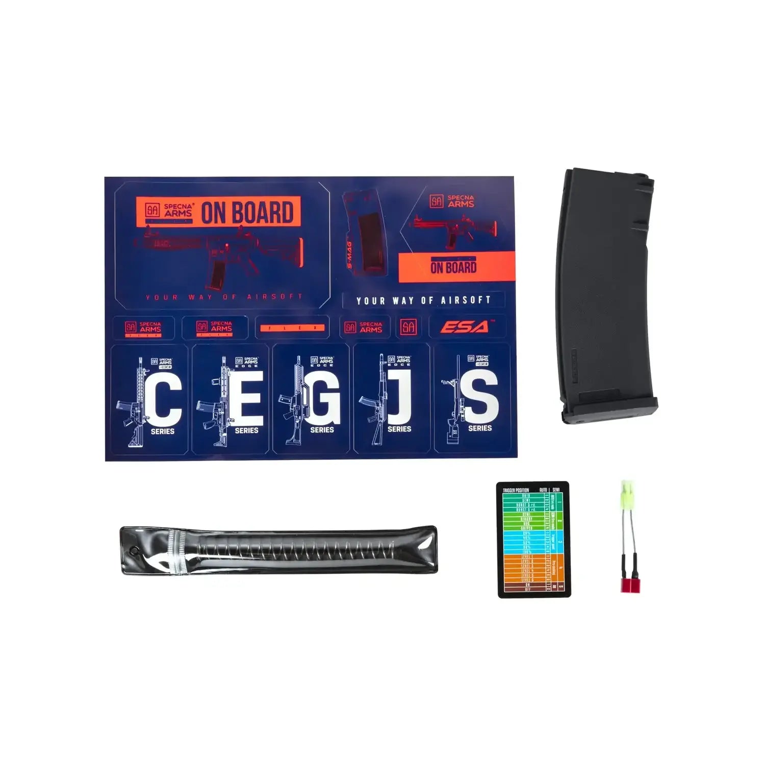 Replica Specna Arms SA-F04-RL FLEX™ HAL ETU™ Gen.2 – Negro