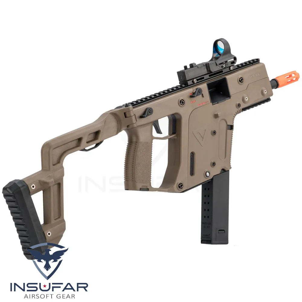 Replica Krytac licenciada Kriss Vector USA AEG SMG (Modelo: Tan / <400 FPS)