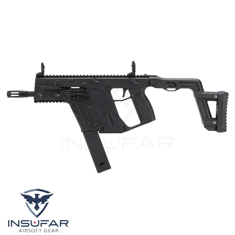 Replica Krytac licenciada Kriss Vector USA AEG SMG (Modelo: negro / <400 FPS)