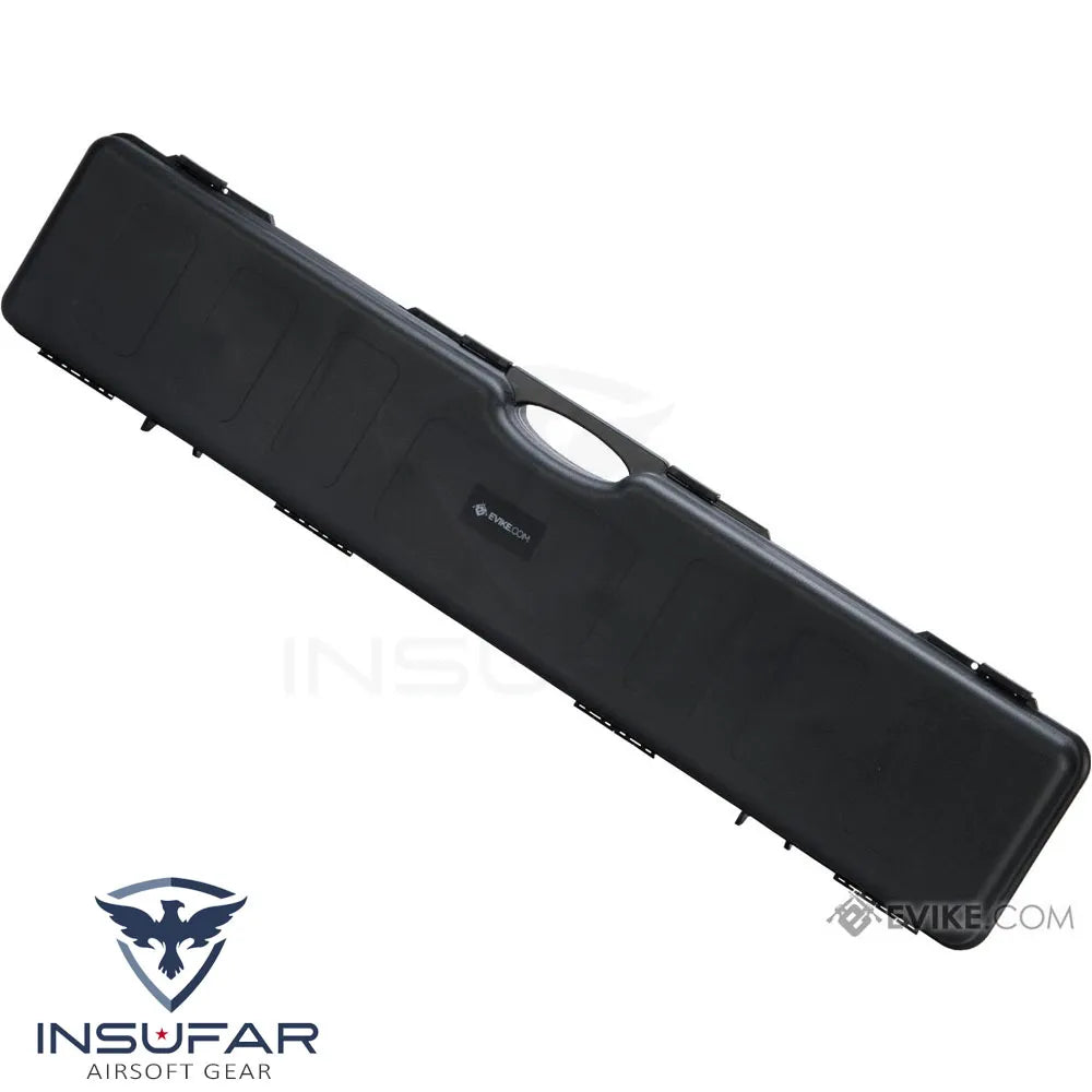 Maleta replica Airsoft con acolchado de espuma (Largo: 123,5 cms / negra)