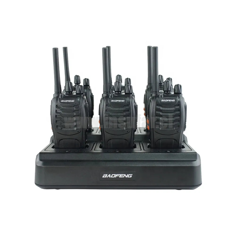 Juego 6 radios BF-888S Baofeng con cargador multiple