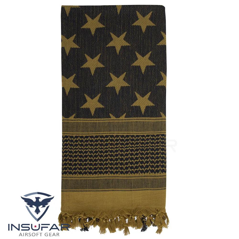 Shemagh Rothco tactico desierto bandera USA coyote