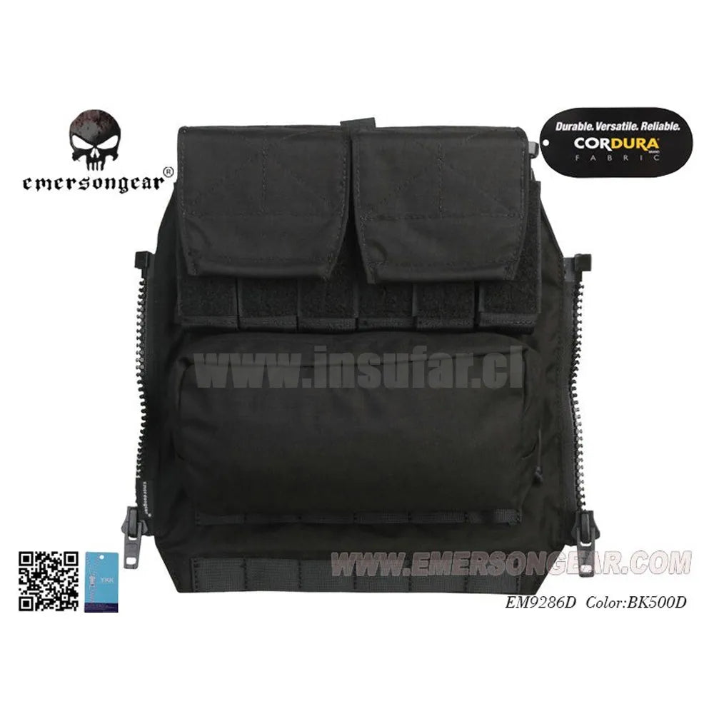 Back Pack Zip panel para chaleco AVS /JPC2.0/CPC negro