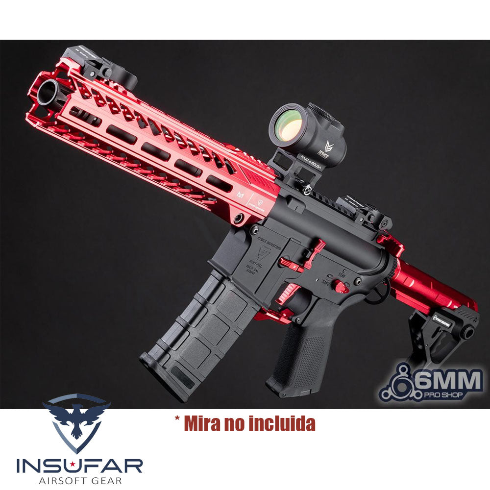 Replica 6mmProShop Licenciada Strike Industries roja "Sentinel" M4 AEG