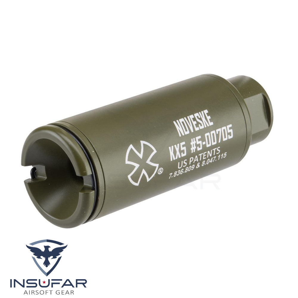 Flash hider verde con trazador compacto recargable EMG Noveske KX5