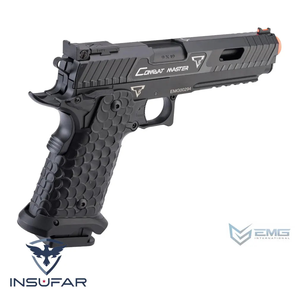 Replica airsoft pistola eléctrica EMG TTI Licenciada 2011 Combat Master Full Auto Select Fire AEP