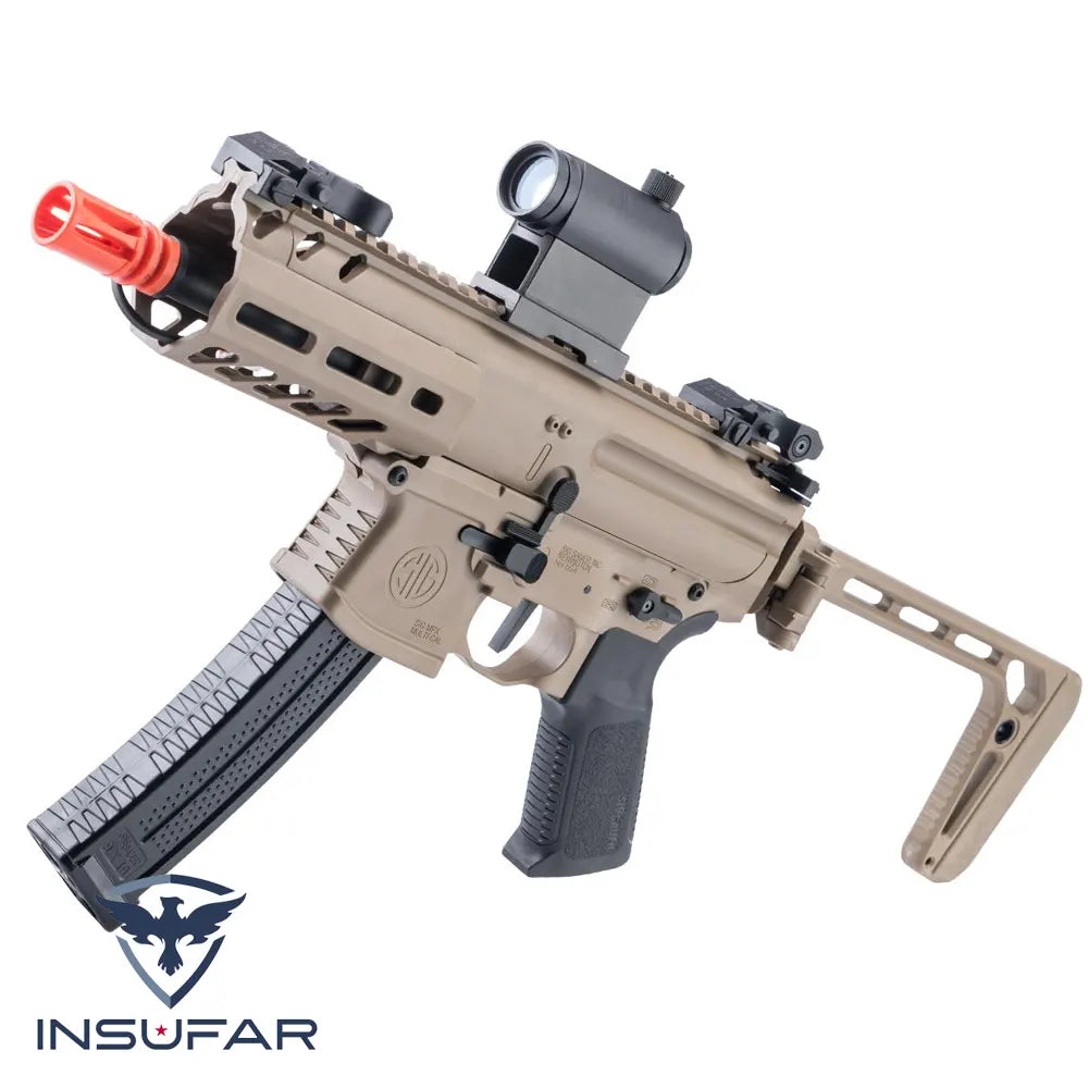 Replica SMG Airsoft SIG Sauer ProForce MPX-K Sportline AEG (Color: Dark Earth)
