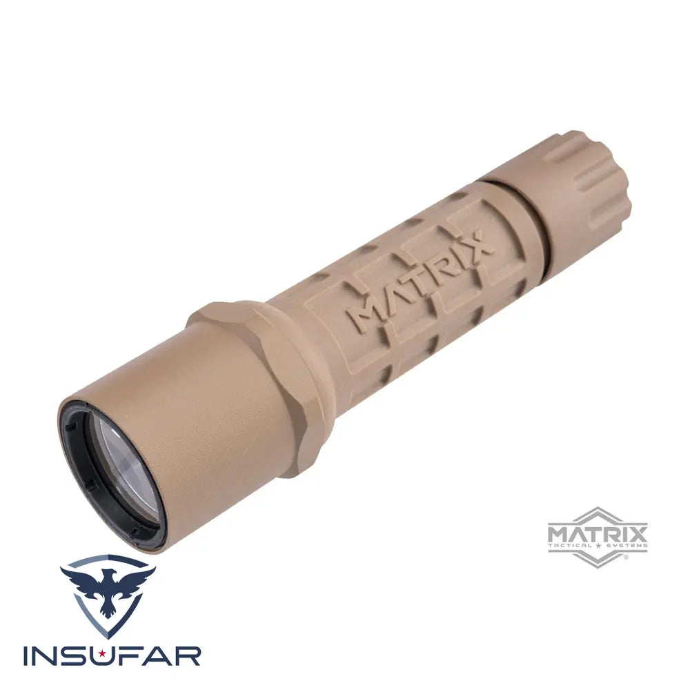 Linterna táctica Matrix T6 XML 350 Lúmenes para Combate y EDC (Color: Dark Earth)