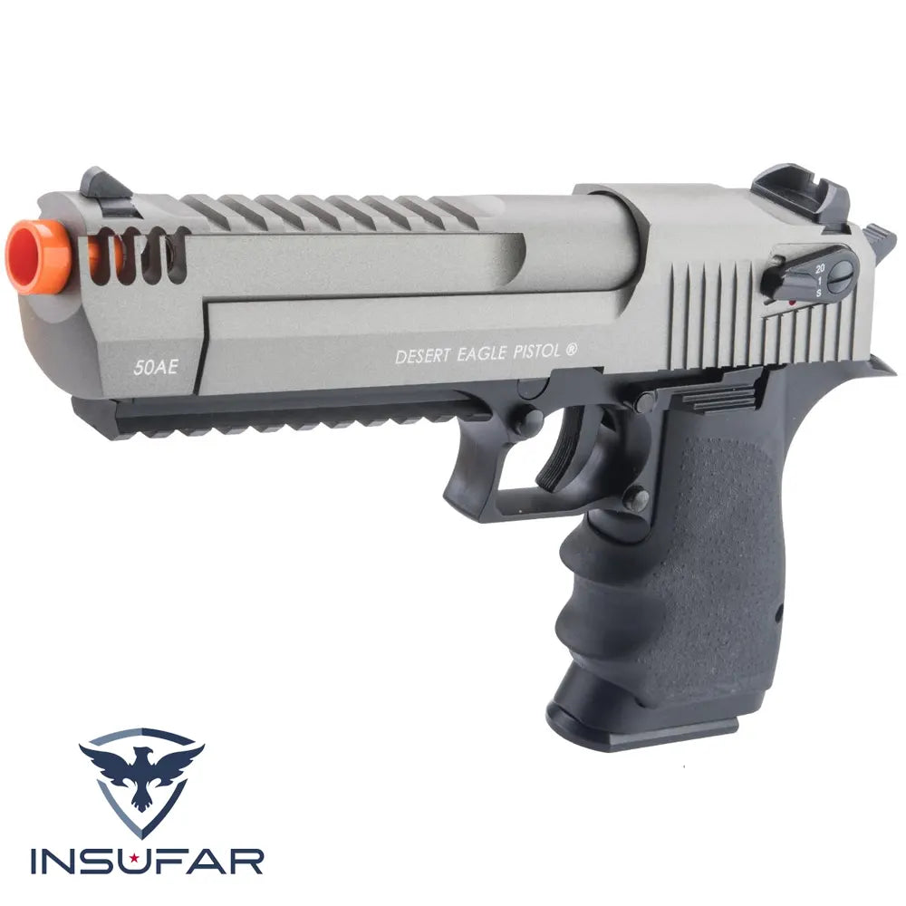 Pistola Airsoft Cybergun Desert Eagle L6 CO2 GBB Licenciada por Magnum Research (Color: 2-Tonos)