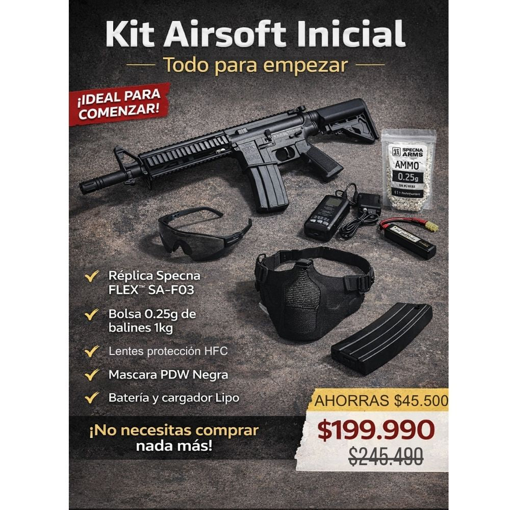 Kit Airsoft Inicial – Ideal para empezar