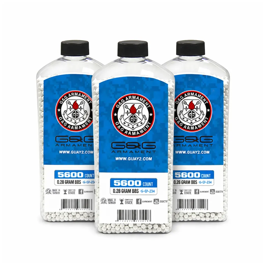 Kit Botellas Balines Airsoft G&G 0.28Grs (3x5600rds)