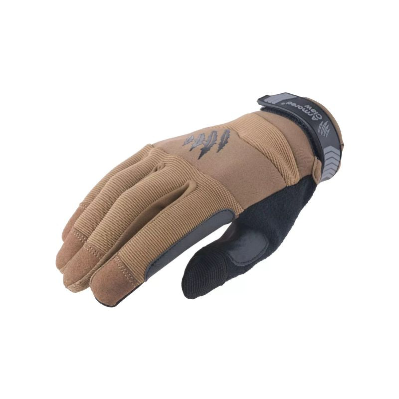 Guantes Tácticos Armored Claw Precision Grip Tan Talla S