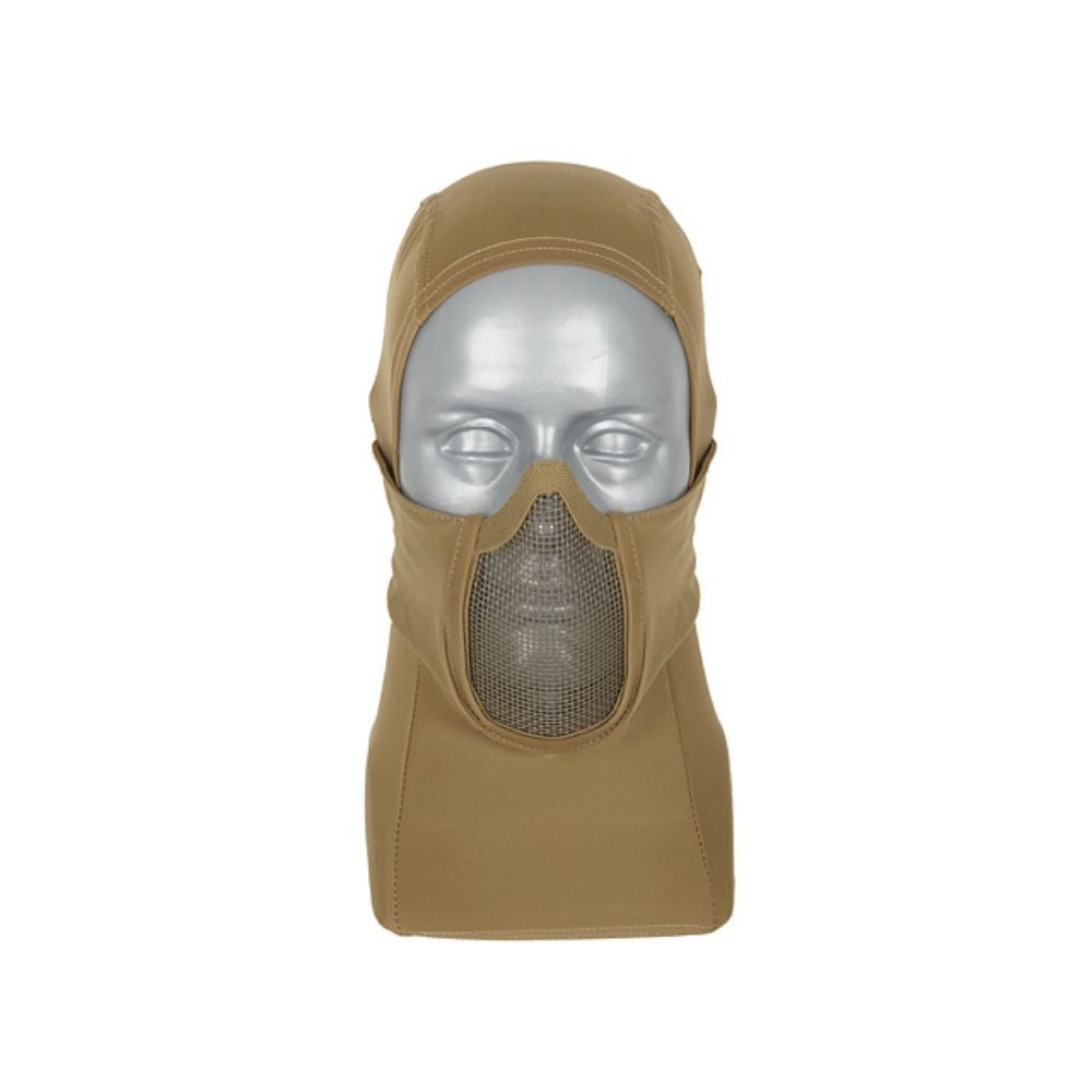 Máscara Balaclava con Rejilla Metálica Warrior Hood (Tan)