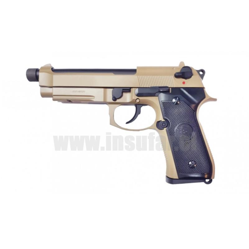 Replica pistola KJW M9A1 TBC tan GBB