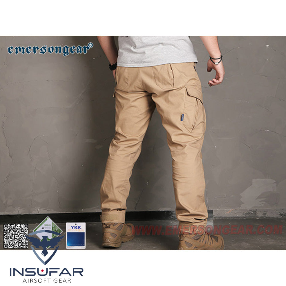 Pantalón Emerson Blue Label calce ergonómico khaki (34W)