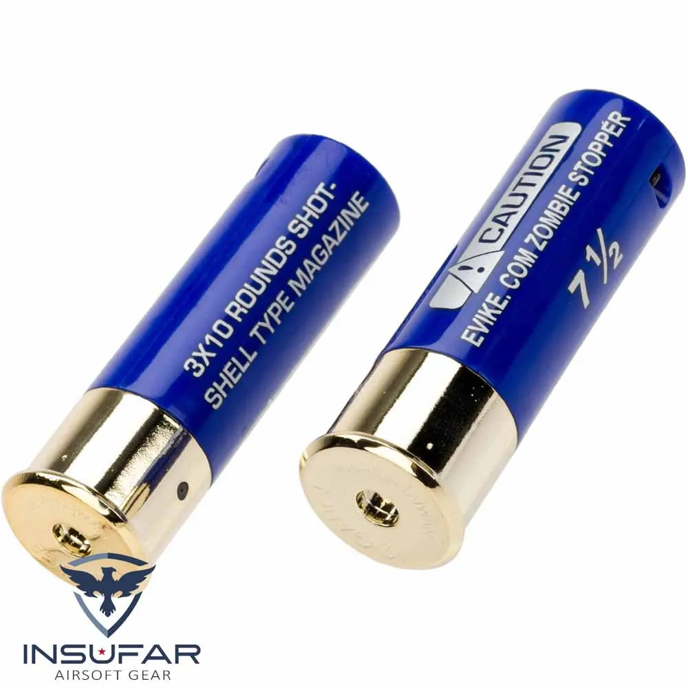 Pack 2 cartuchos Evike Zombie Stopper 30 Rondas azul