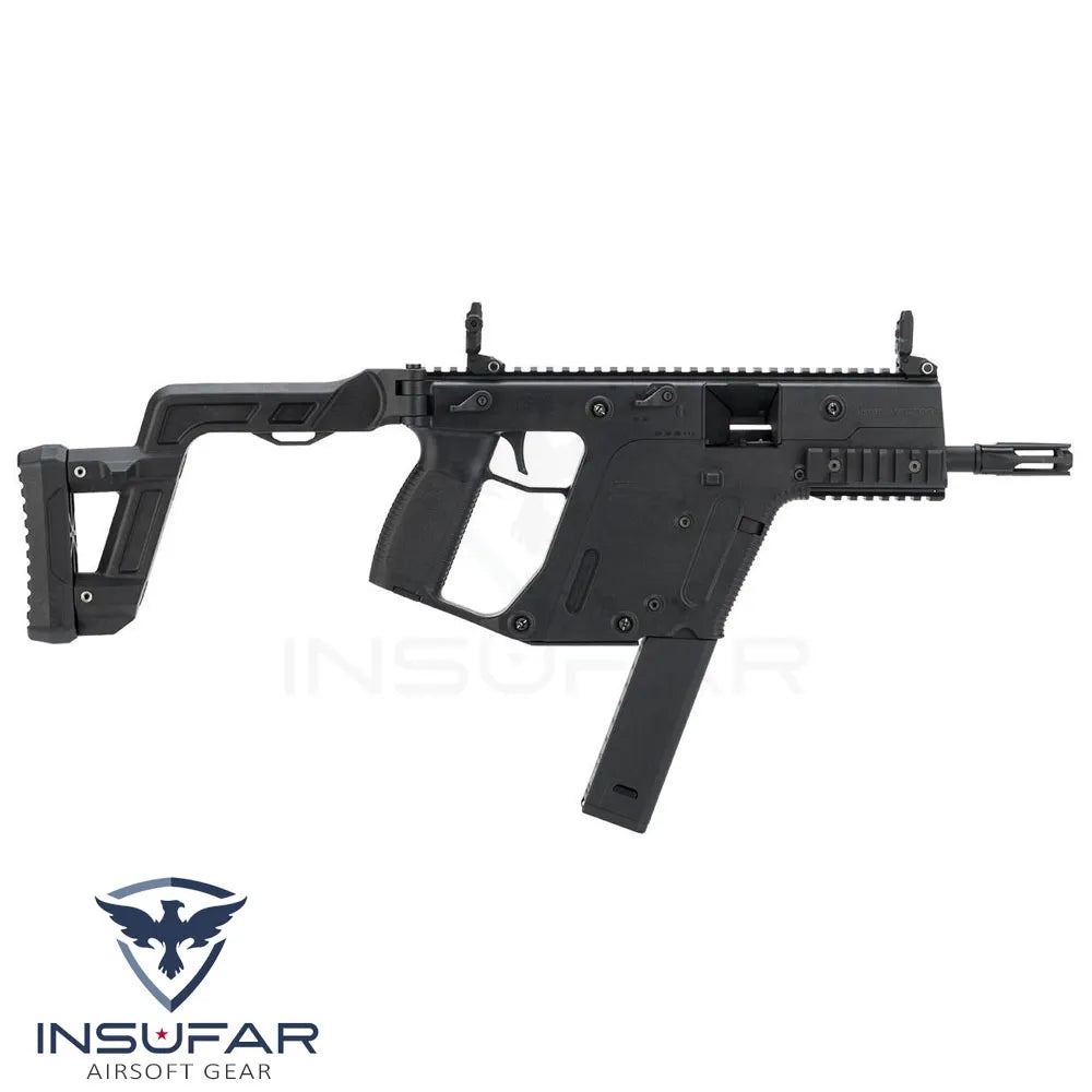 Replica Krytac licenciada Kriss Vector USA AEG SMG (Modelo: negro / <400 FPS)