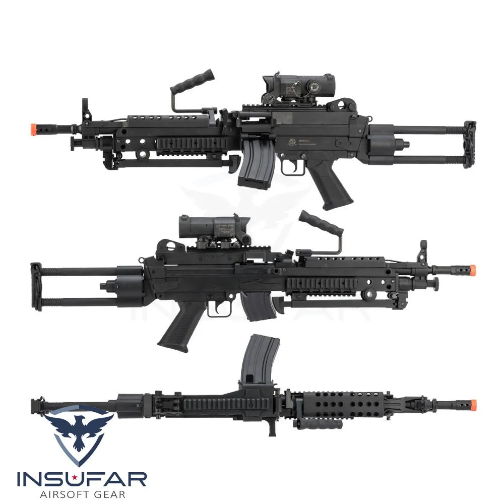 Replica M249 Cybergun Licenciada FN MINIMI "Featherweight"