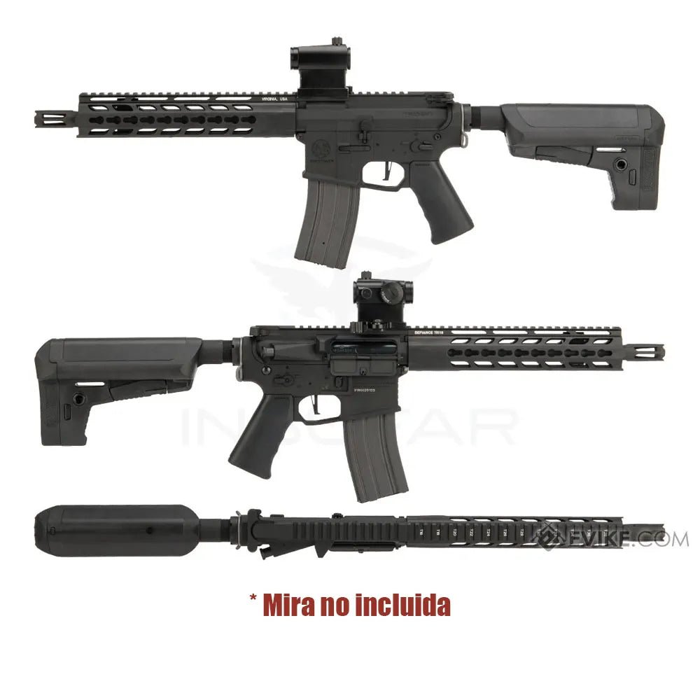 Replica Krytac Full Metal Trident MKII CRB AEG negra