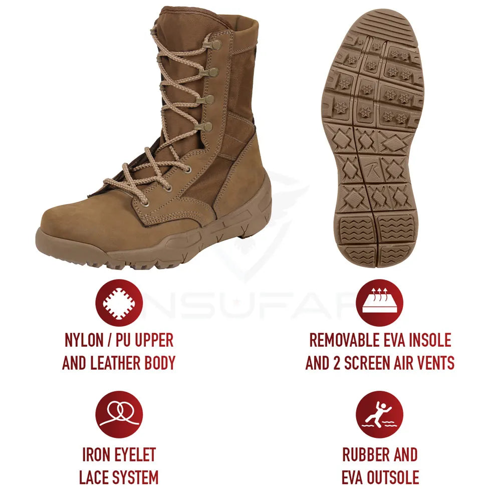 Bota Rothco V-Max Lightweight coyote Talla 10