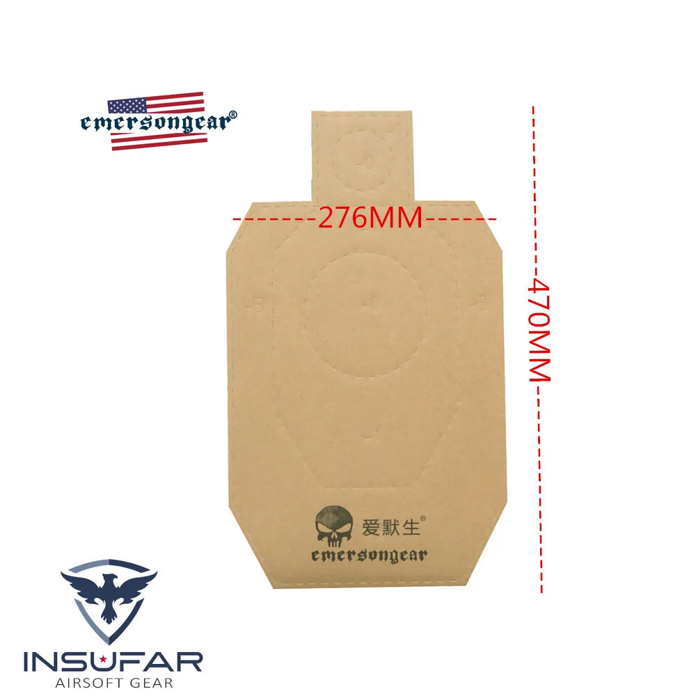 Silueta Emerson IDPA 10 pulgadas