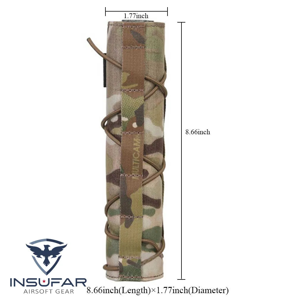 Cubre silenciador Emerson 22cm Multicam