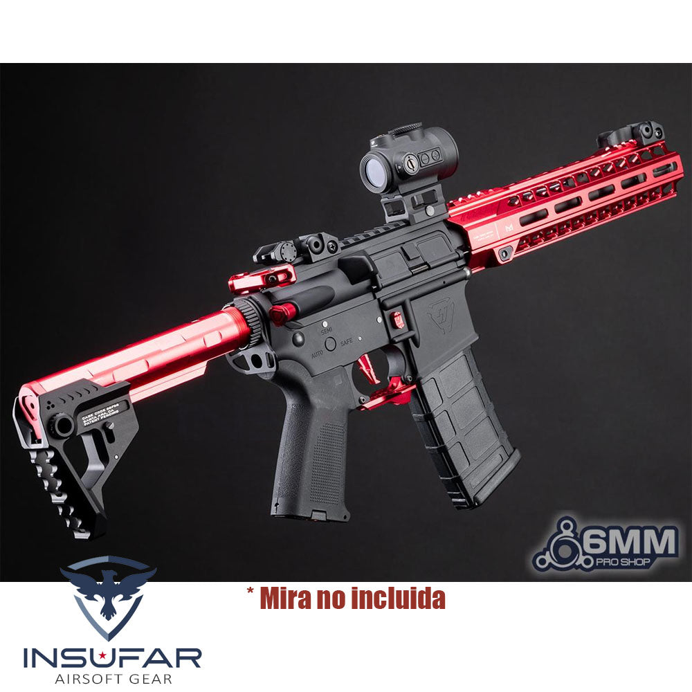 Replica 6mmProShop Licenciada Strike Industries roja "Sentinel" M4 AEG