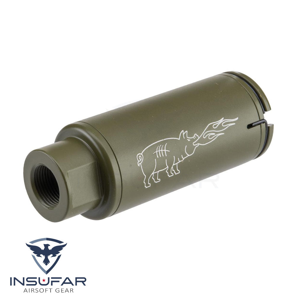 Flash hider verde con trazador compacto recargable EMG Noveske KX5