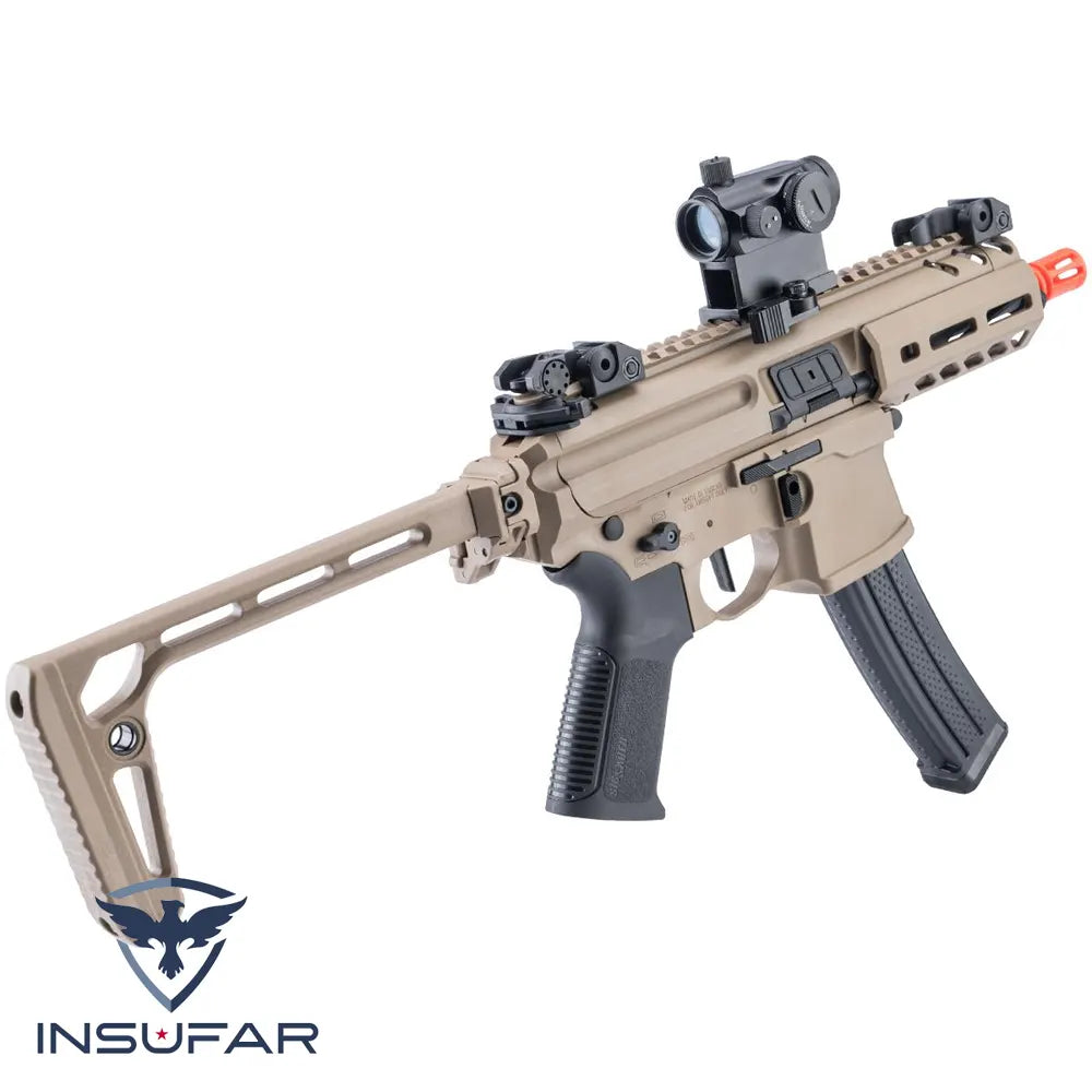 Replica SMG Airsoft SIG Sauer ProForce MPX-K Sportline AEG (Color: Dark Earth)