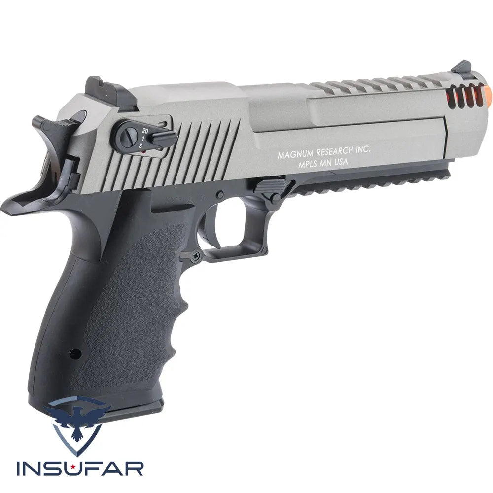 Pistola Airsoft Cybergun Desert Eagle L6 CO2 GBB Licenciada por Magnum Research (Color: 2-Tonos)