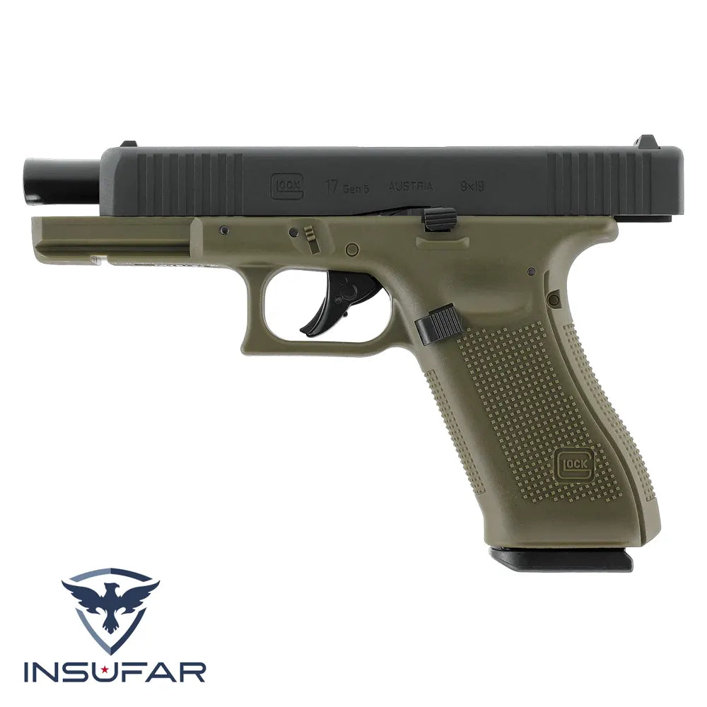 Pistola GLOCK 17 Gen5 CO₂ Calibre 4,5 mm (.177) BB – Battlefield Green