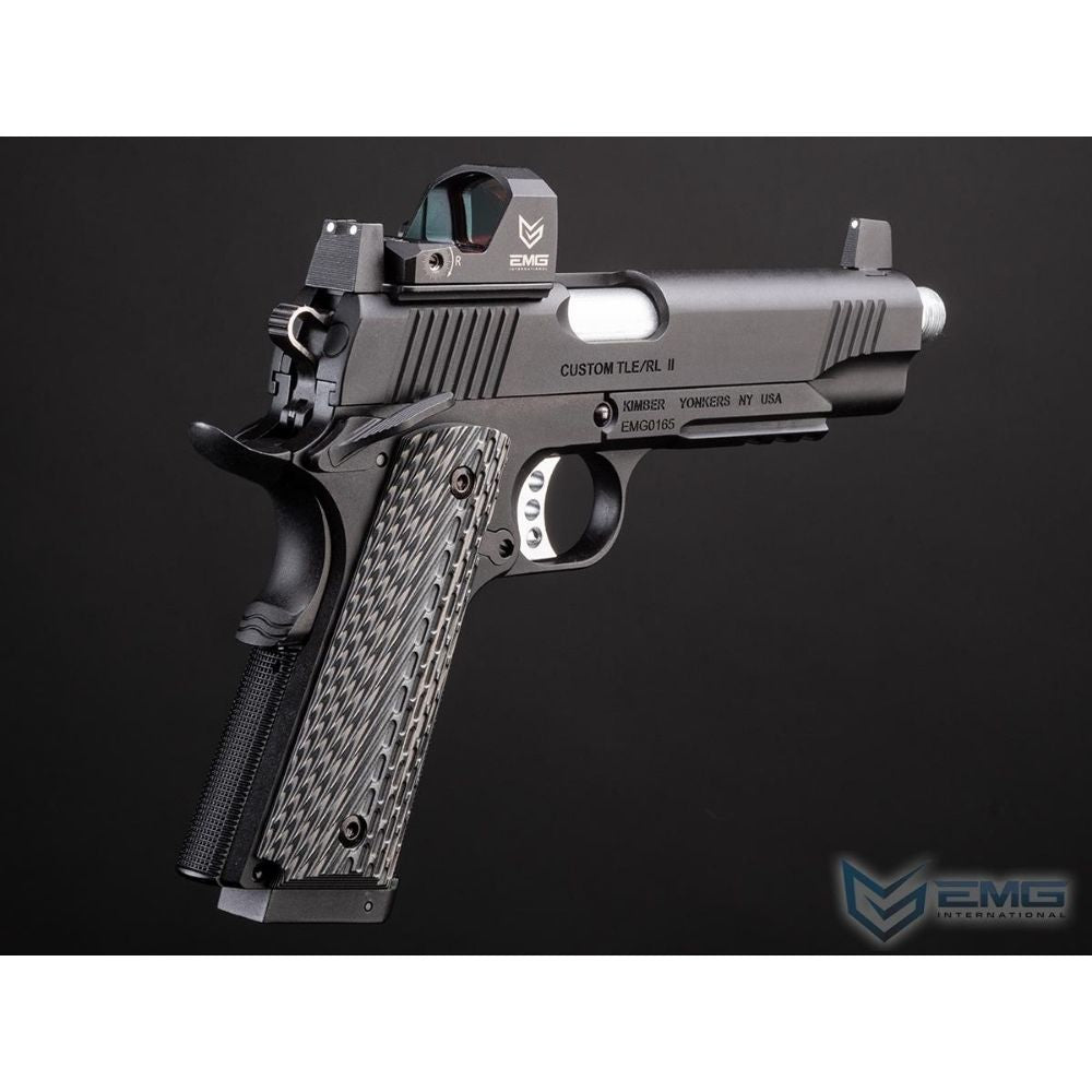 Pistola Airsoft EMG Kimber Custom TLE/RL 1911 Co2 GBB con Grip G10
