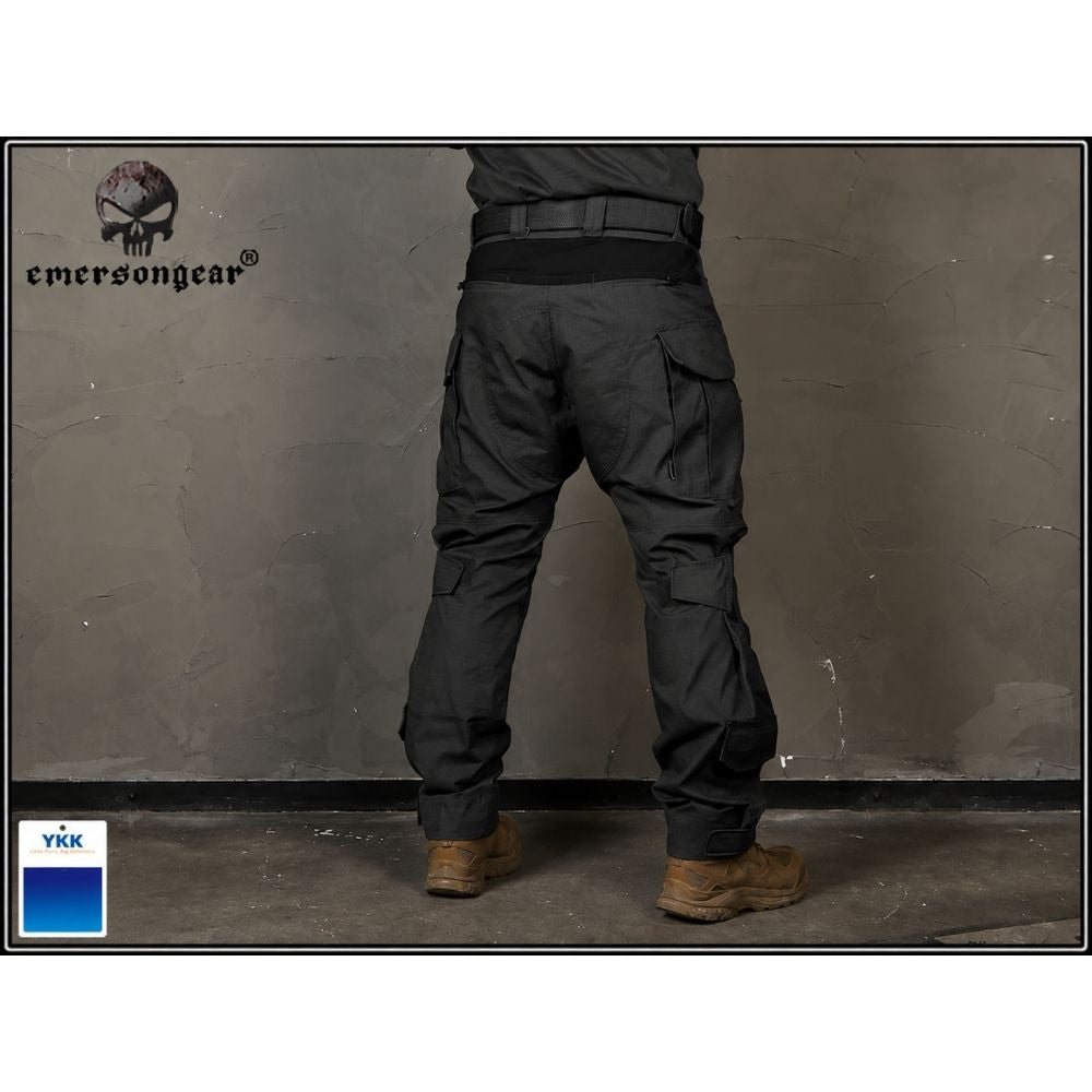 Pantalón Táctico EmersonGear G3 Negro con Rodilleras (34W)