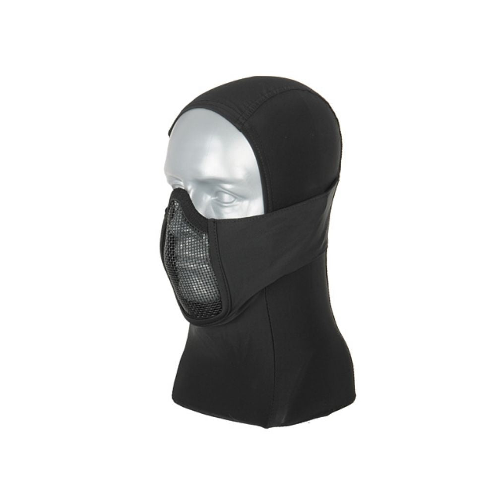 Máscara Balaclava con Rejilla Metálica Warrior Hood (Negro)
