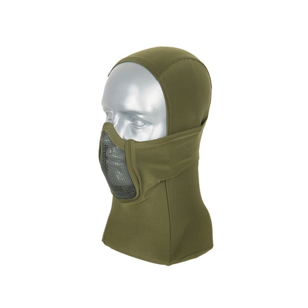 Máscara Balaclava con Rejilla Metálica Warrior Hood (OD)