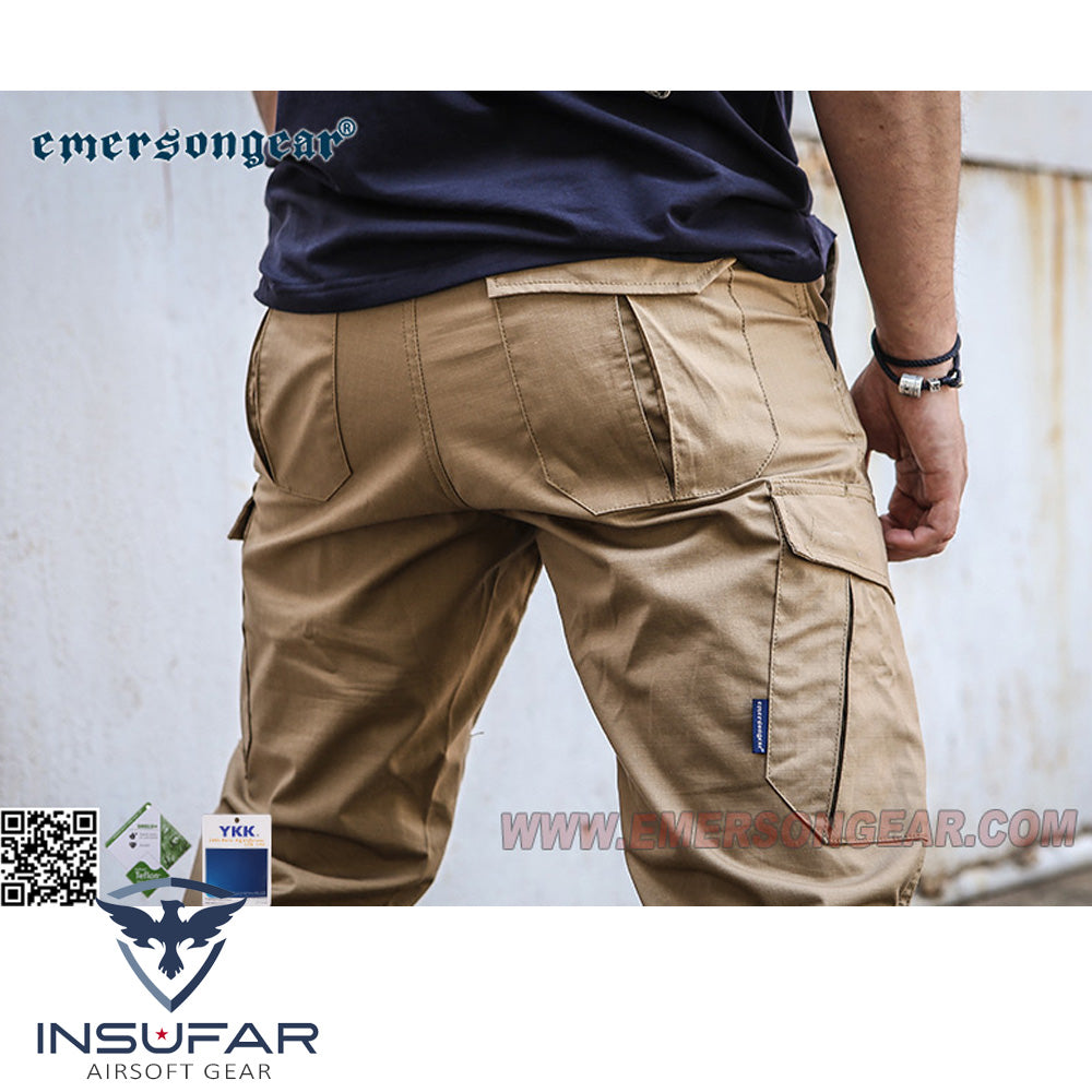 Pantalón Emerson Blue Label calce ergonómico khaki (34W)