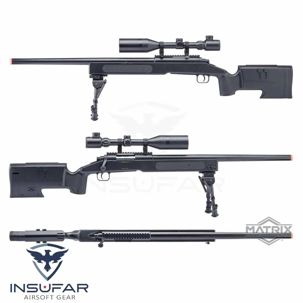 Replica Sniper Matrix / Double Eagle USMC M40A3 Sportline negra