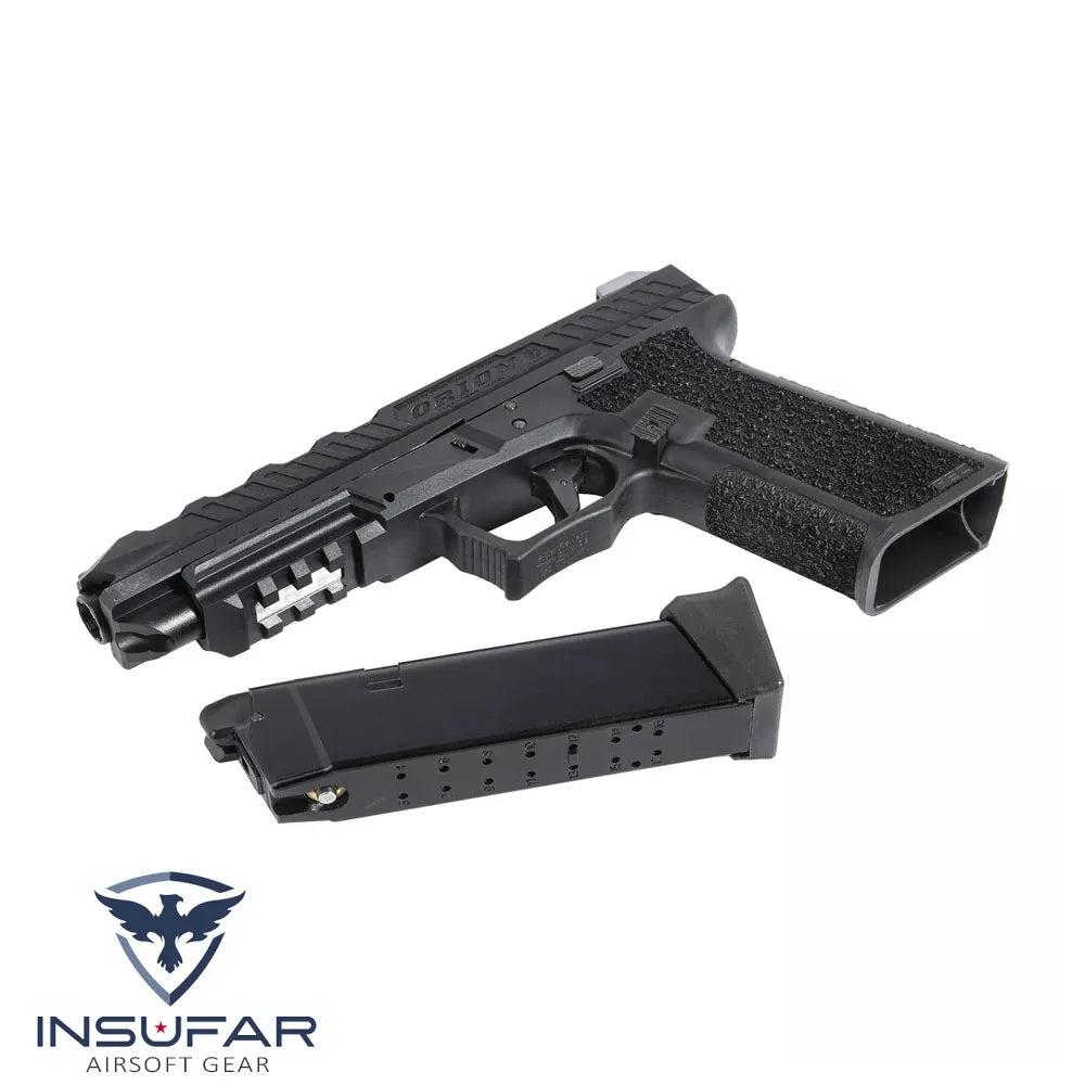 Replica pistola Poseidon Orion No.3 negra GBB