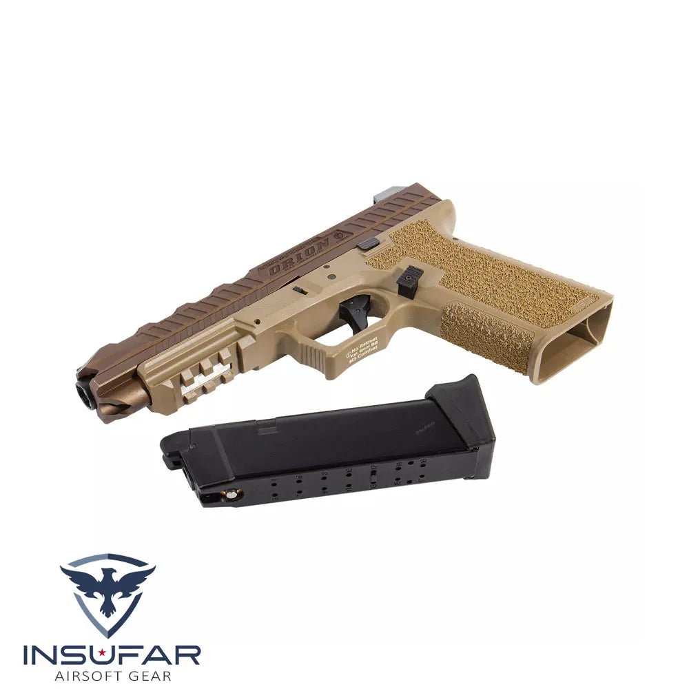 Replica pistola Poseidon Orion No.3 tan GBB