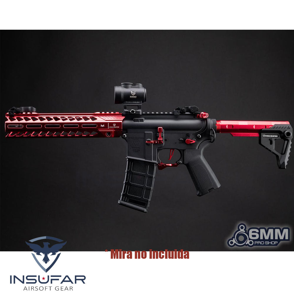 Replica 6mmProShop Licenciada Strike Industries roja "Sentinel" M4 AEG