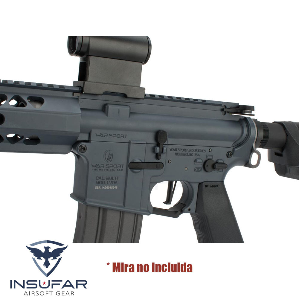 Replica Krytac Licenciada War Sport LVOA-S M4 Carbine AEG Gris