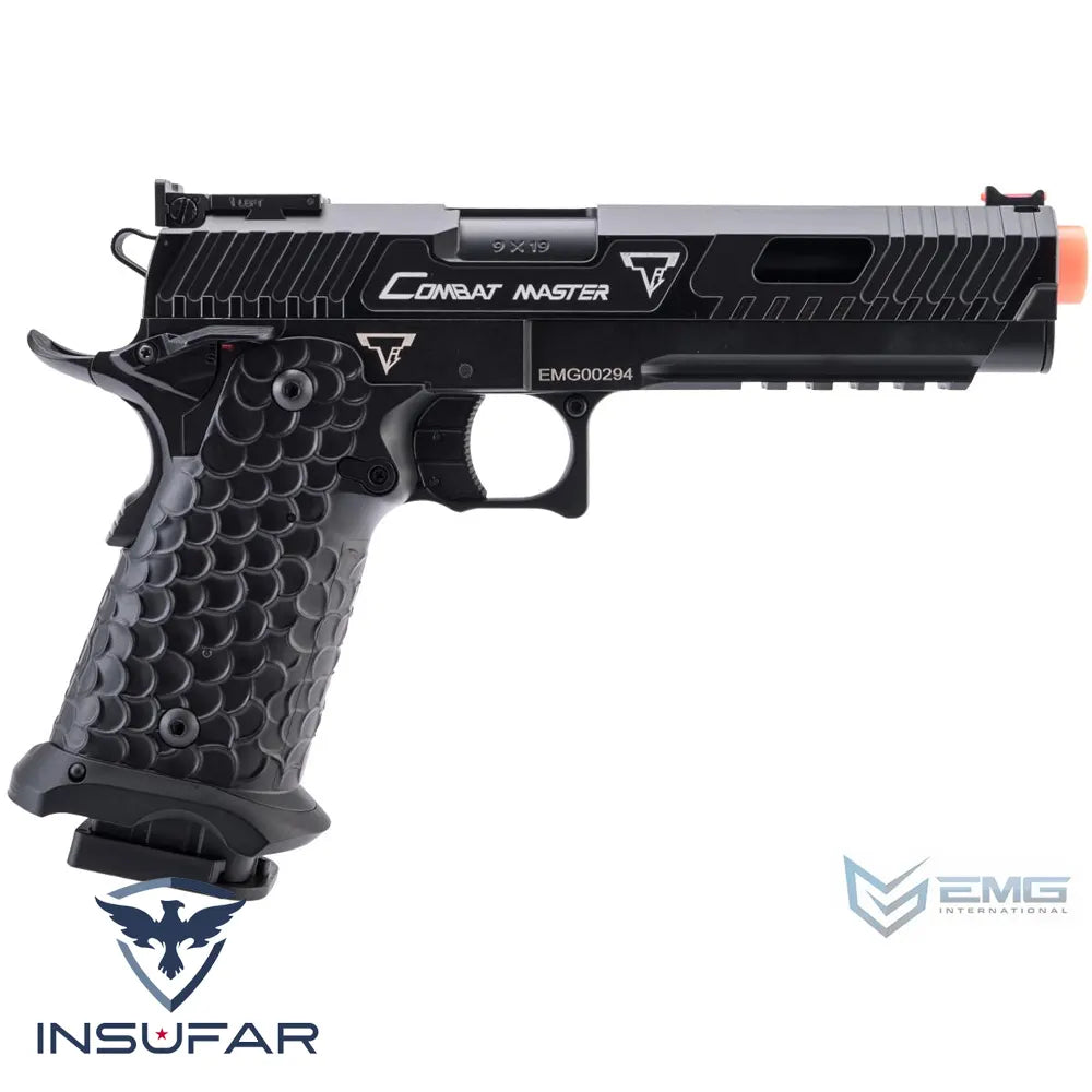 Replica airsoft pistola eléctrica EMG TTI Licenciada 2011 Combat Master Full Auto Select Fire AEP