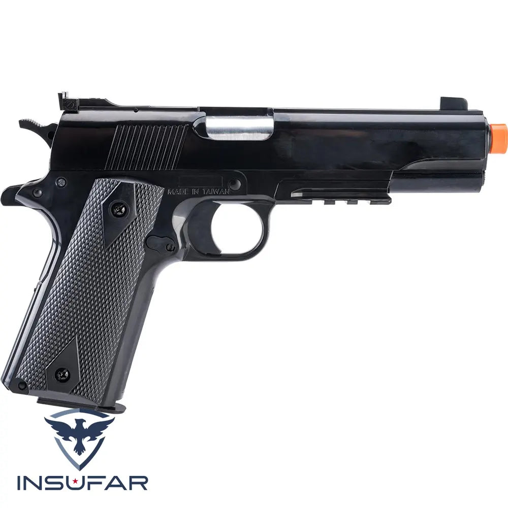 Replica pistola airsoft Cybergun Colt M1911A1 resorte c/mag extra