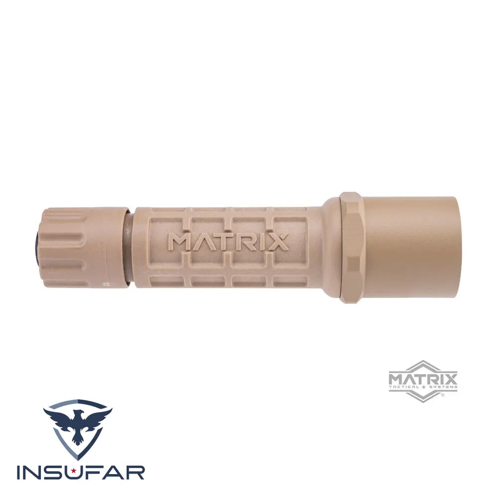 Linterna táctica Matrix T6 XML 350 Lúmenes para Combate y EDC (Color: Dark Earth)