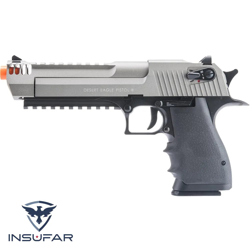 Pistola Airsoft Cybergun Desert Eagle L6 CO2 GBB Licenciada por Magnum Research (Color: 2-Tonos)
