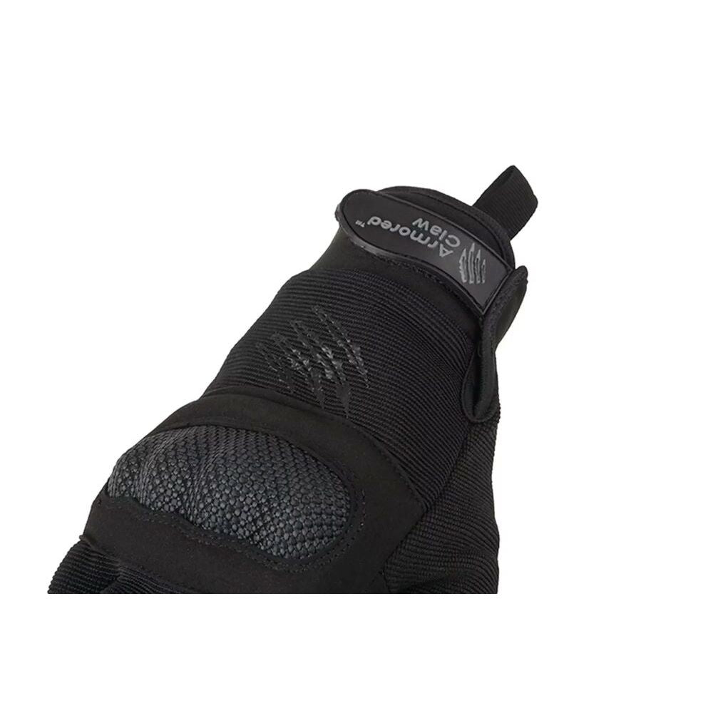 Guantes Tácticos Armored Claw ShieldForce Negro - Medio dedo Talla M